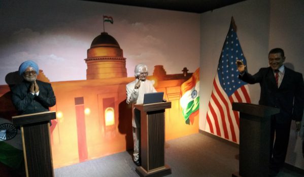 Wax Statutes of Dr. Manmohan Singh, Dr. Abdul Kalaam at Mayapuri Wonder Wax Museum