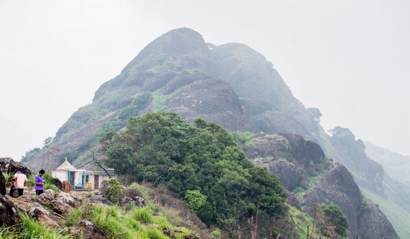 A temple lord Muruga at the top of a hill