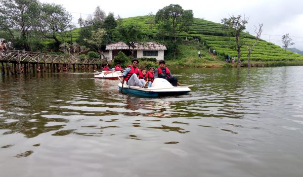 Boating in lake