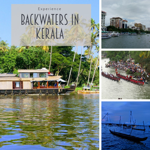 Collage of Backwaters of Kerala