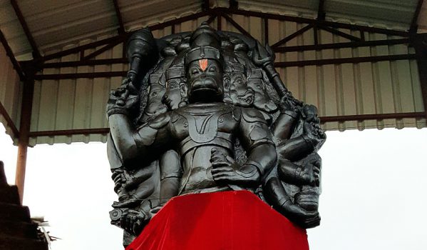 Giant Hanuman Idol at Sri Panchmukhi Hanuman Mandir