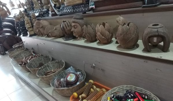 Coconut shell craft items